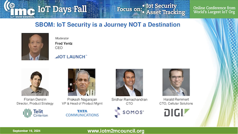 SBOM: IoT Security is a Journey, NOT a Destination